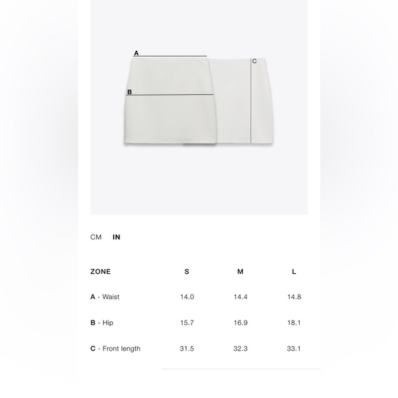 ZARA Structured Knit Midi Skirt – Size Small - Picture 9 of 10